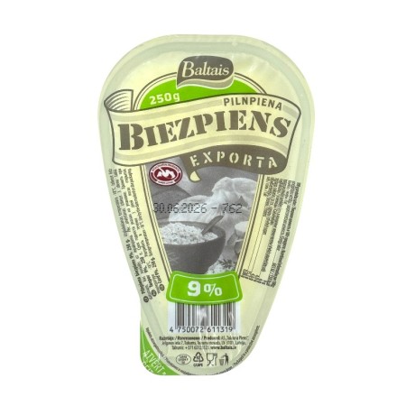 Tvorog 9% "Baltais" (250g)